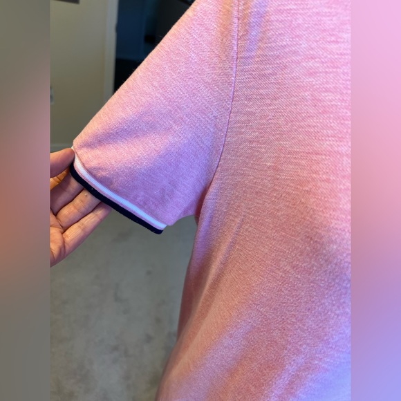 American eagle, medium pink and navy Polo. - Picture 2 of 6